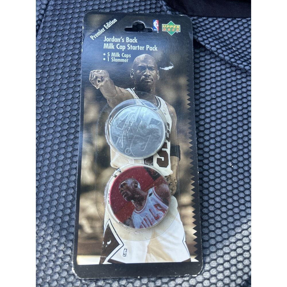 Michael Jordan Upper Deck Premier Edition Back Milk Cap Starter Pack 1995
